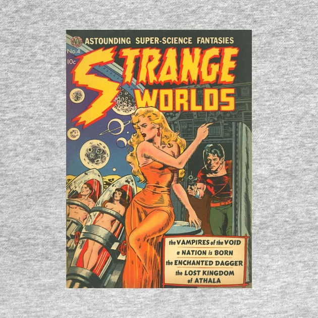 Strange Worlds Comic Cover by Weirdette